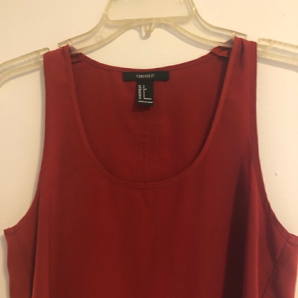Forever21 Small orange Tank top - Picture 9 of 9